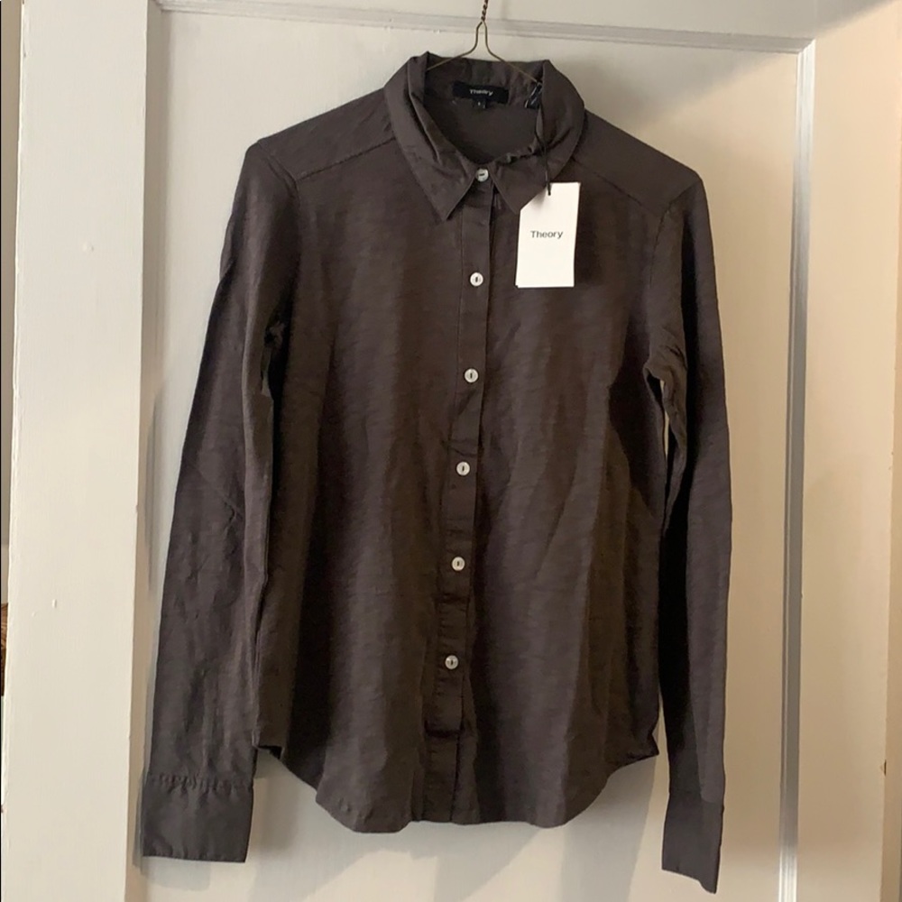 Theory button down
